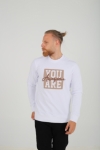 Resim BRANGO SWEATSHIRT KIRIK BEYAZ